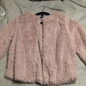 Pink teddy h&m jacket